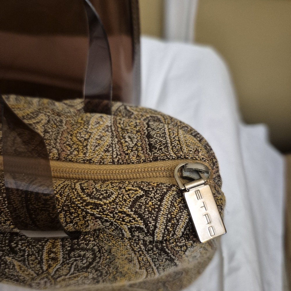 Etro Brown Tinted PVC Tote - Picture 5 of 12
